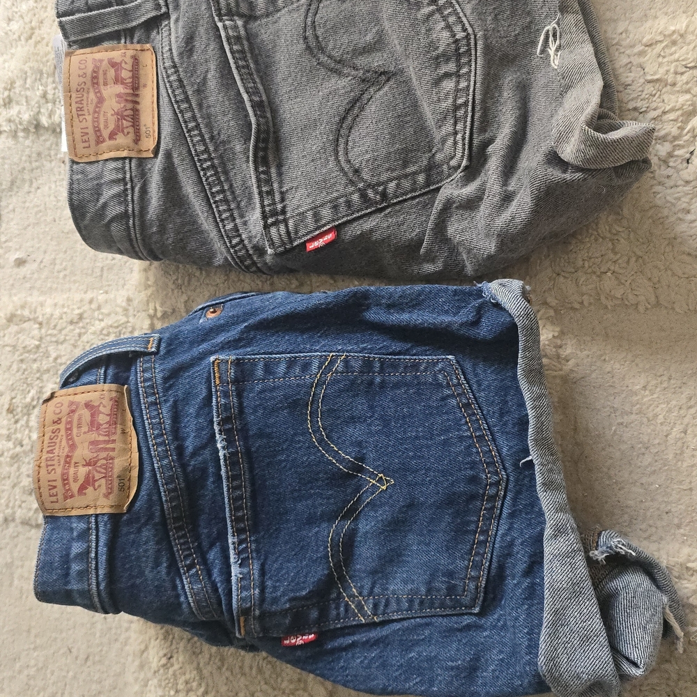 Levi's Jeans – Blue and Gray Straight Leg Denim